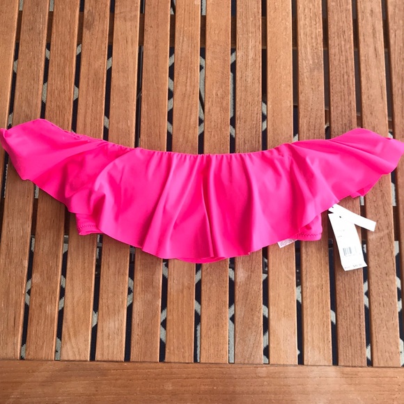 NWT Trina Turk Pink Bandeau Swim Top - Picture 3 of 7